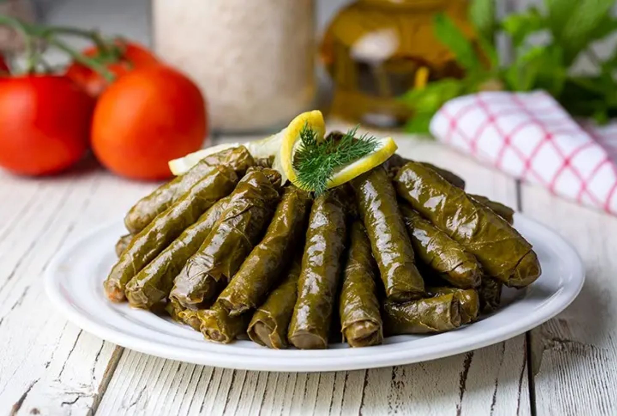 Tolma in a vine leaf