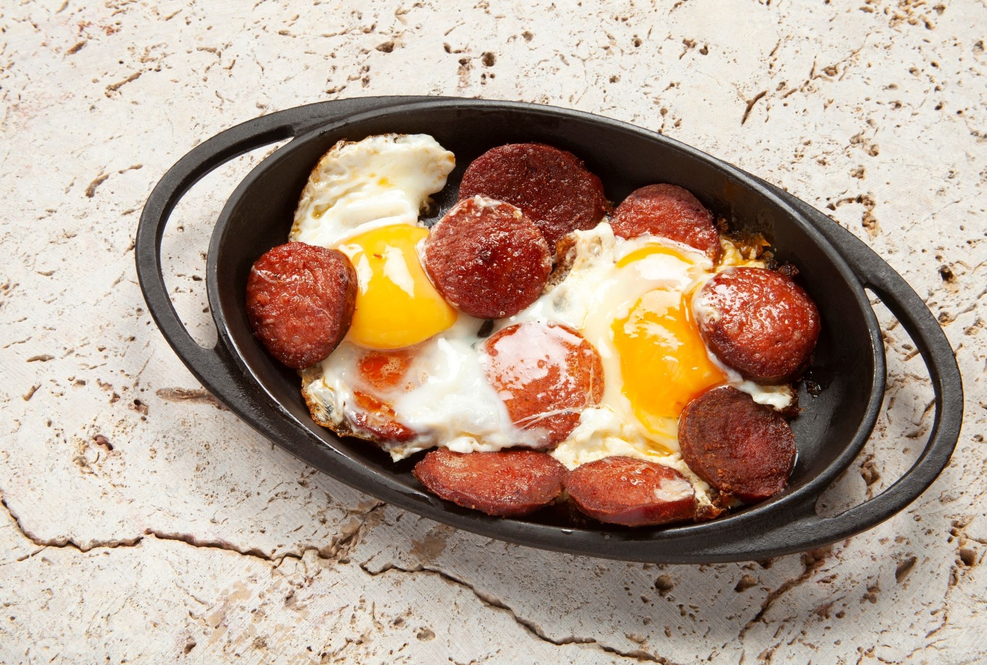 Eggs with sausage